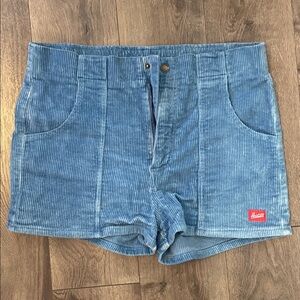 Hammies Blue High Waist Women Shorts